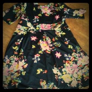 Plus Size Floral Dress
